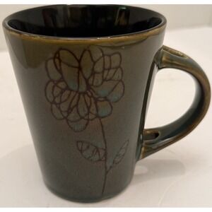 Ceramic Mug With‎ Spoon Whole Coffee Cup Mug Blue Green Brown